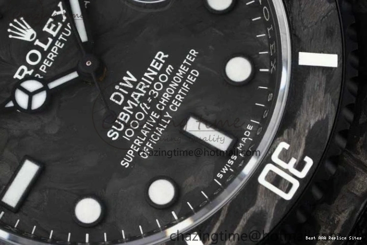 Good Copy Rolex Watches DIW Black Edition Carbon Black Strap AllSeason Nylon VSF 1:1 White VS Dial Best 2165 on Submariner 0121